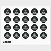 Het leven is de belletjes ronde sticker (Vel)