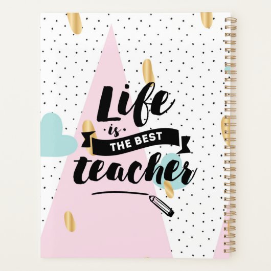 Het leven is de beste leraar planner (Achterkant)