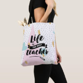 Het leven is de beste leraar tote bag (Dichtbij)