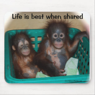 Het leven is de beste togetherness Love Muismat