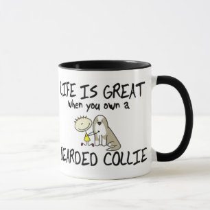 Het leven is de Grote Gedekte Mok van de Collie (F