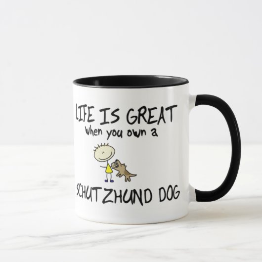 Het leven is de Grote Schutzhund Mok (Rechts)