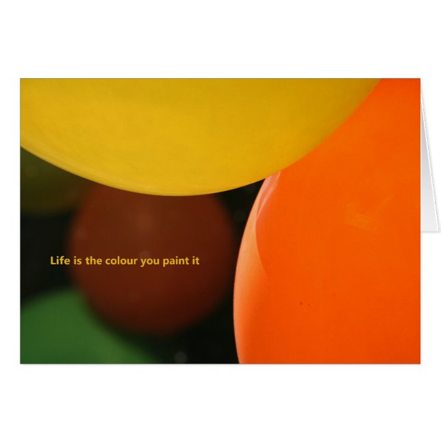 Het leven is de kleur die je schildert (Voorkant Horizontaal)