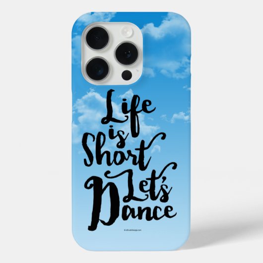 Het leven is de korte Hoesje-Leate iPhoneGeval van Case-Mate iPhone Case (Achterkant)