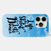 Het leven is de korte Hoesje-Leate iPhoneGeval van Case-Mate iPhone Case (Achterkant (horizontaal))