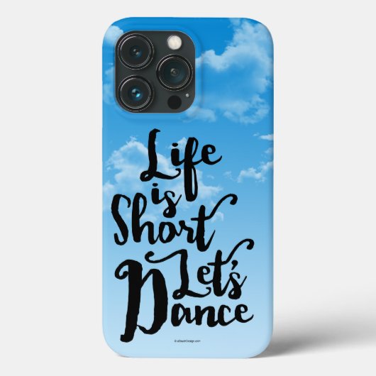 Het leven is de korte Hoesje-Leate iPhoneGeval van Case-Mate iPhone Case (Achterkant)