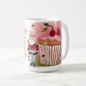 Het leven is de Mok van Sweet Cupcake (Voorkant rechts)