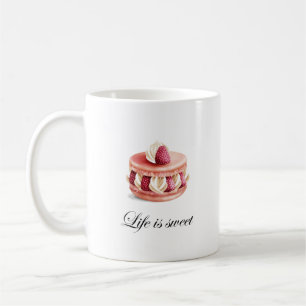 Het leven is de Mok van Sweet Macaron