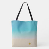 Het leven is de Starfish van Beachin Tote Bag (Achterkant)