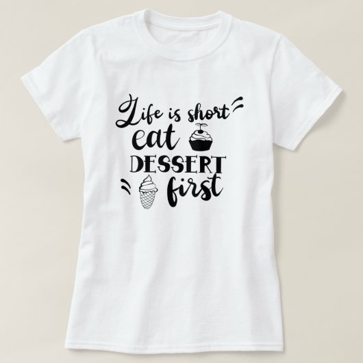 Het leven is de T-shirt van de T-shirt van de vrou (Design voorkant)