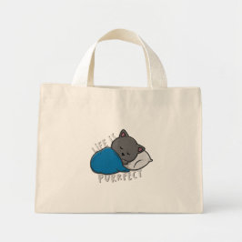 Het leven is doordringend - Slaapende kat Mini Tote Bag