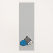 Het leven is doordringend - Slaapende kat Yogamat (Voorkant)