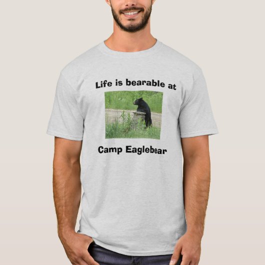 Het leven is draagbaar in Camp Eag... T-shirt (Voorkant)