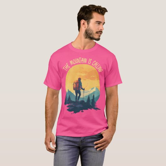 Het leven is echt een goede zomerse Happy Mountain T-shirt (Voorkant volledig)
