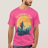 Het leven is echt een goede zomerse Happy Mountain T-shirt (Voorkant)