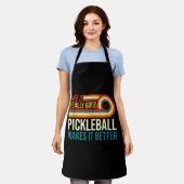 Het leven is echt goed Pickleball maakt het beter Schort (Gedragen)