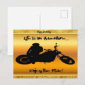 Het leven is een avontuur dat geniet van de rit briefkaart (Voorkant / Achterkant)