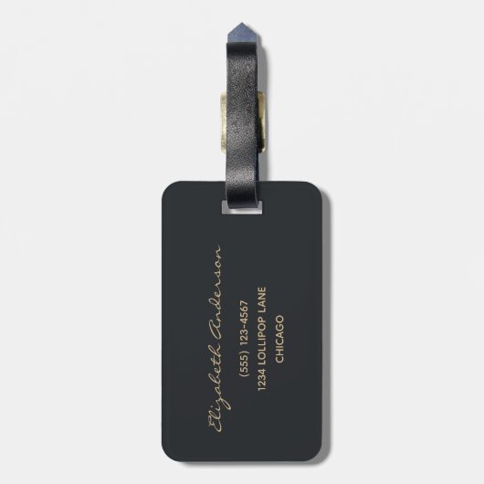 Het leven is een avontuur die de droom van het Ond Bagagelabel (Achterkant verticaal)