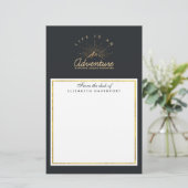 Het leven is een avontuur die de droom van het Ond Briefpapier (Staand voorkant)