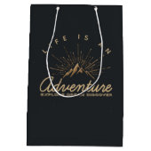 Het leven is een avontuur die de droom van het Ond Medium Cadeauzakje (Achterkant)