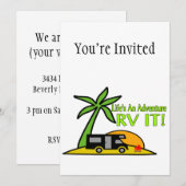 Het leven is een avontuur, dus RV het Kaart (Voorkant / Achterkant)