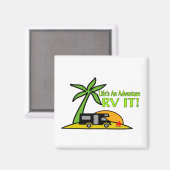 Het leven is een avontuur, dus RV het Magneet (Voorkant / Achterkant)