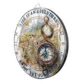 Het leven is een avontuur (geen hoesje) Personalis Dartbord (Voorkant Rechts)