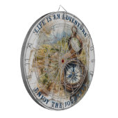 Het leven is een avontuur (geen hoesje) Personalis Dartbord (Voorkant Links)