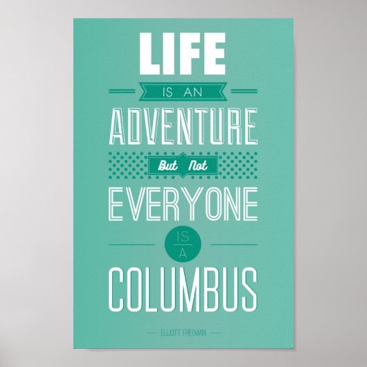 Het leven is een avontuur poster (Voorkant)