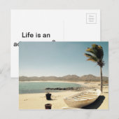 Het leven is een avontuur postkaart (Voorkant / Achterkant)