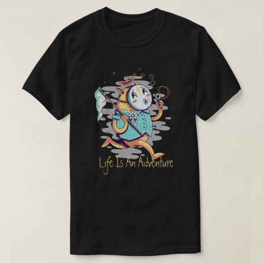 Het leven is een avontuur T-shirt (Design voorkant)