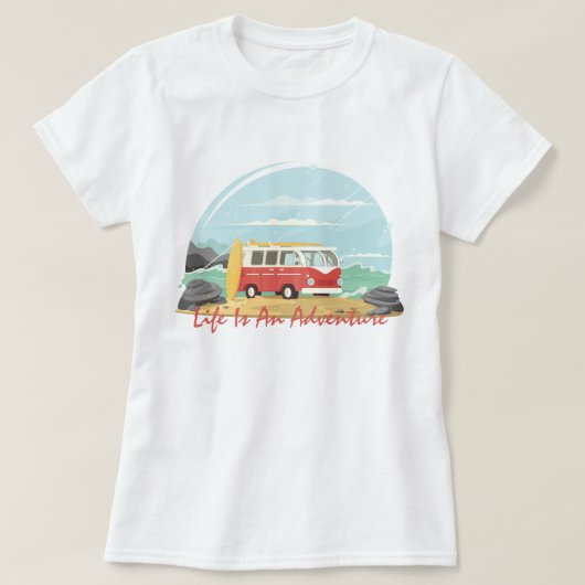 Het leven is een avontuur t-shirt (Design voorkant)