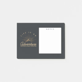 Het leven is een avontuurberg met Golden Sunrays Post-it® Notes