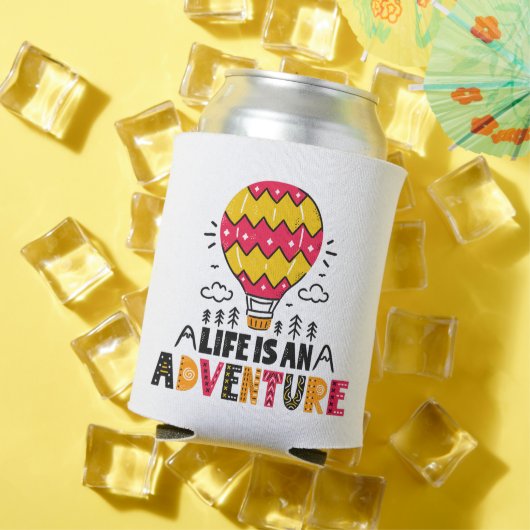 Het leven is een avontuurkoeleraar blikjeskoeler (Insitu Zomer)