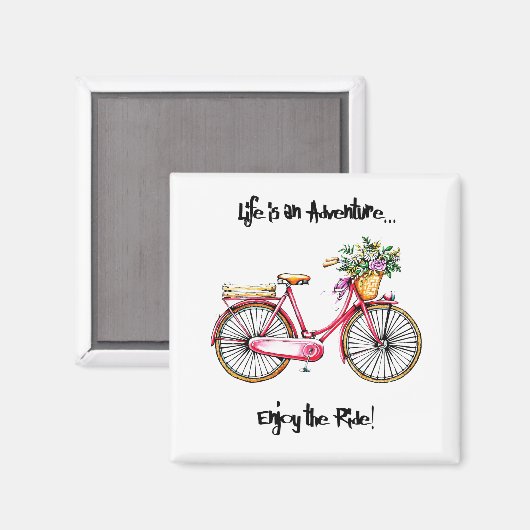 " het leven is een avontuurlijk avontuur " magneet (Voorkant / Achterkant)