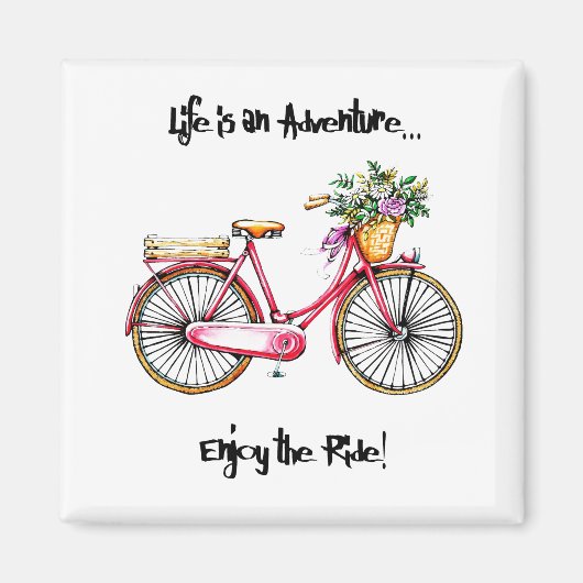 " het leven is een avontuurlijk avontuur " magneet (Voorkant)