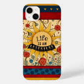 Het leven is een avontuurlijke citaat Case-Mate iPhone case (Achterkant)