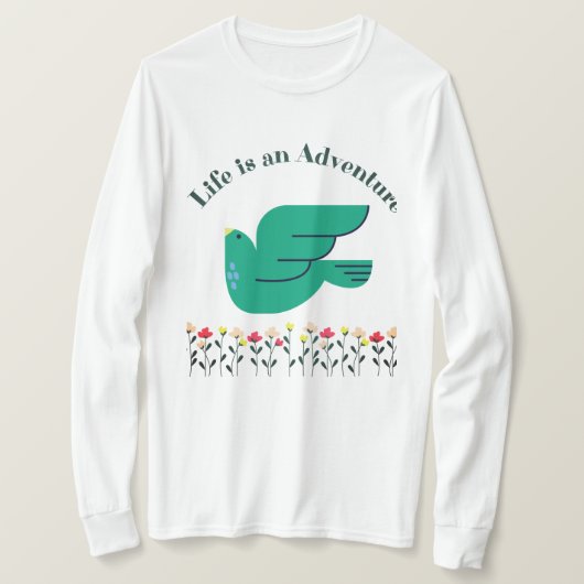 Het leven is een avontuurlijke T-shirt vrouw (Design voorkant)