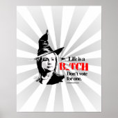 Het leven is een B stem niet voor één Poster (Voorkant)