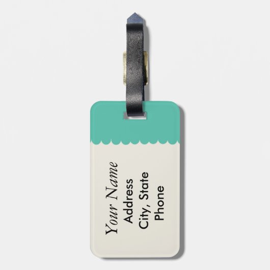 Het leven is een Bagagelabel (Achterkant verticaal)