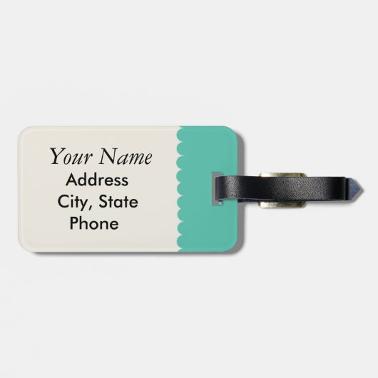 Het leven is een Bagagelabel (Achterkant horizontaal)