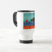 Het leven is een bal - Travel Mug-Stephen Huneck Reisbeker (Voorkant links)