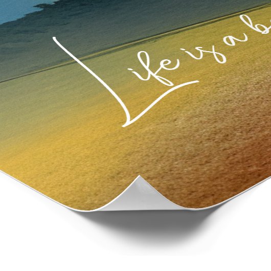 Het leven is een balans tussen de Toscaanse zonson Poster (Hoek)