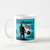 Het leven is een Barbell - Workout Gym Inspirerend Koffiemok (Links)