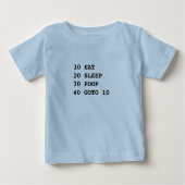 Het leven is een BASIC-shirt met korte mouwen (Voorkant)