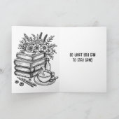 Het leven is een beetje gek op dit moment | kleurp bedankkaart (Binnen)