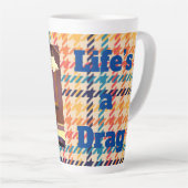 Het leven is een Belemmering Latte Mok (Rechterhoek)