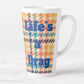 Het leven is een Belemmering Latte Mok (Rechts)