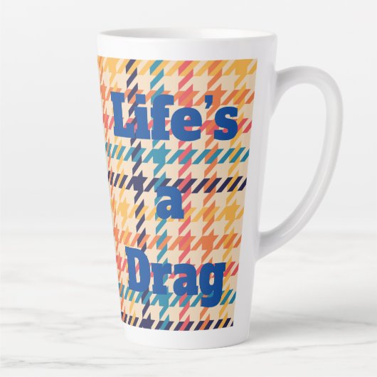 Het leven is een Belemmering Latte Mok (Rechts)