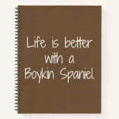 Het leven is een beter spiral notebook notitieboek (Voorkant)